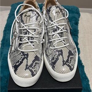 Giuseppe Zanotti Snakeskin Pattern Sneakers